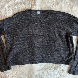 Dark grey old navy crop top